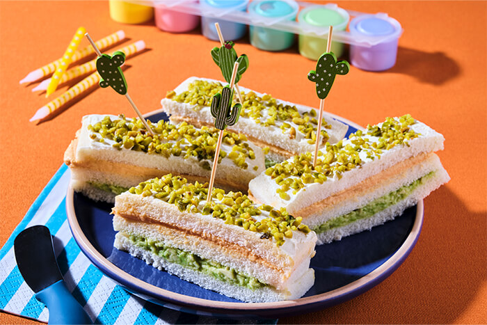 Rettangolini festosi con Spuntì al Salmone